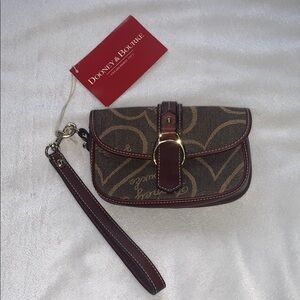DOONEY & BOURKE Tan and Brown Wristlet